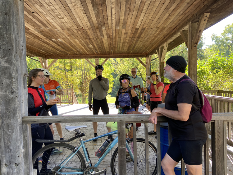 Ontario by Bike rest stop