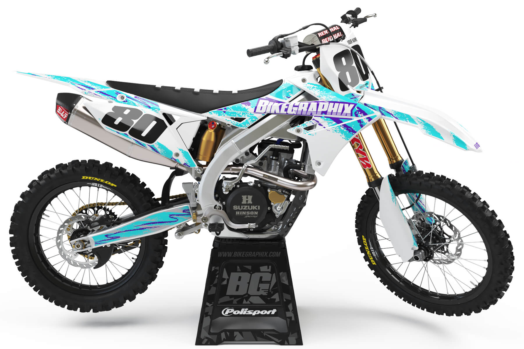 Suzuki Miami Semi Custom Motocross Graphics - BikeGraphix