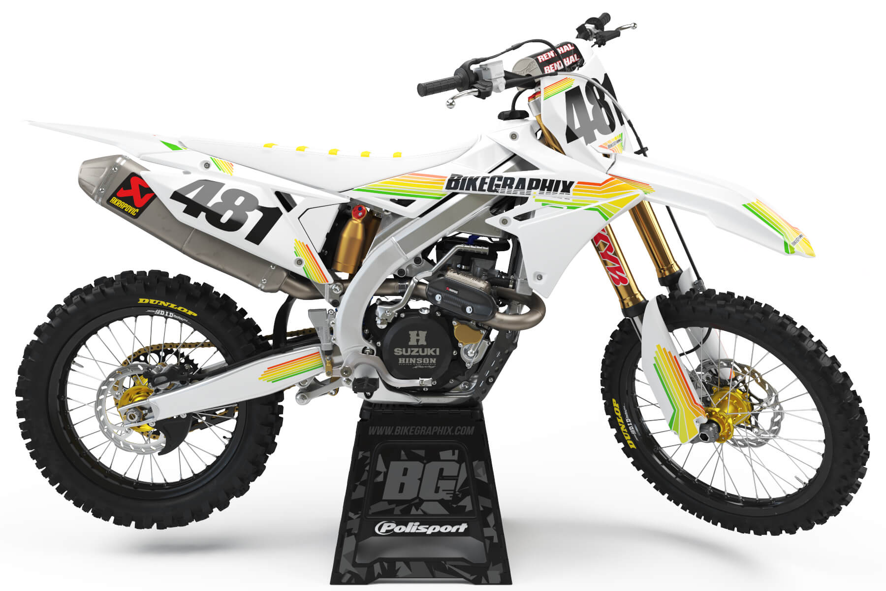 Suzuki RIZE Semi Custom Motocross Graphics - BikeGraphix