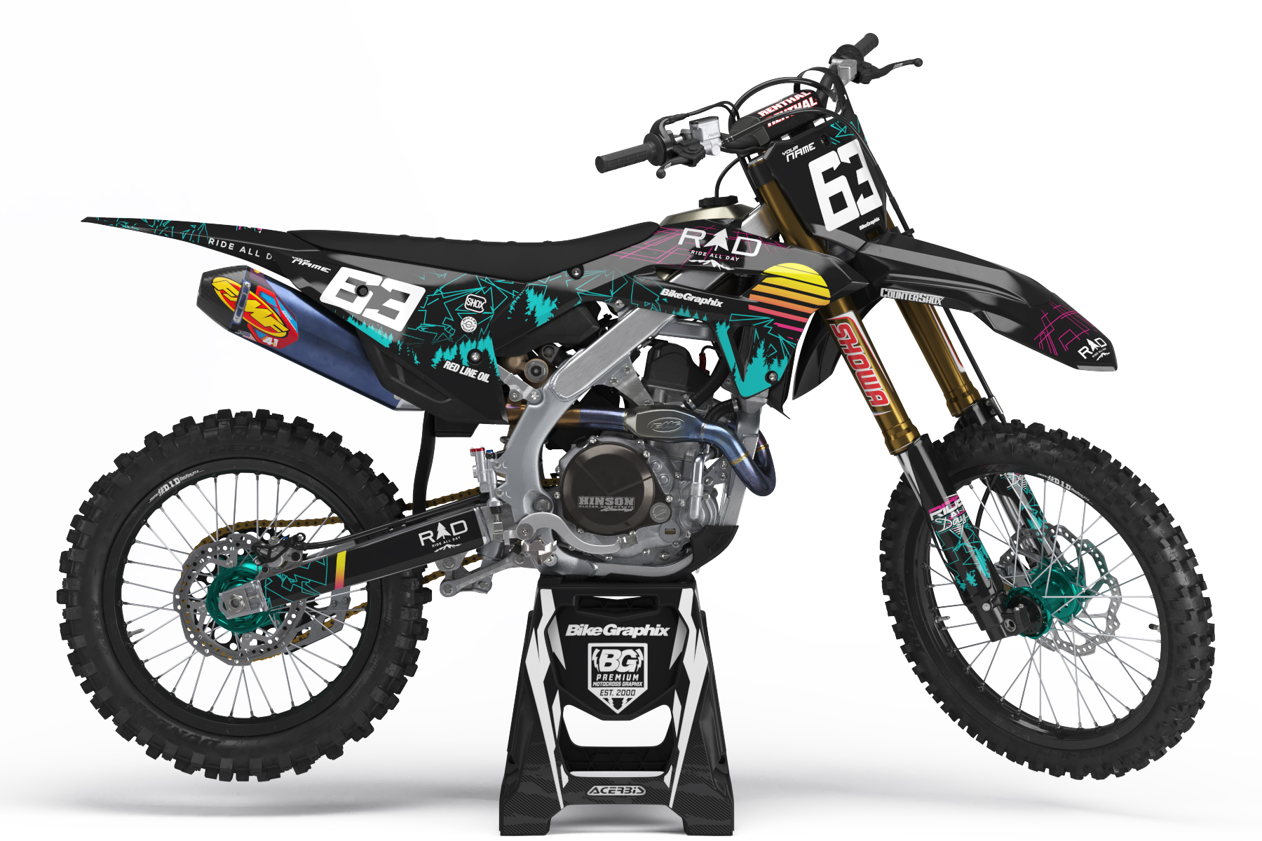 Honda RIZE Semi Custom Motocross Graphics - BikeGraphix