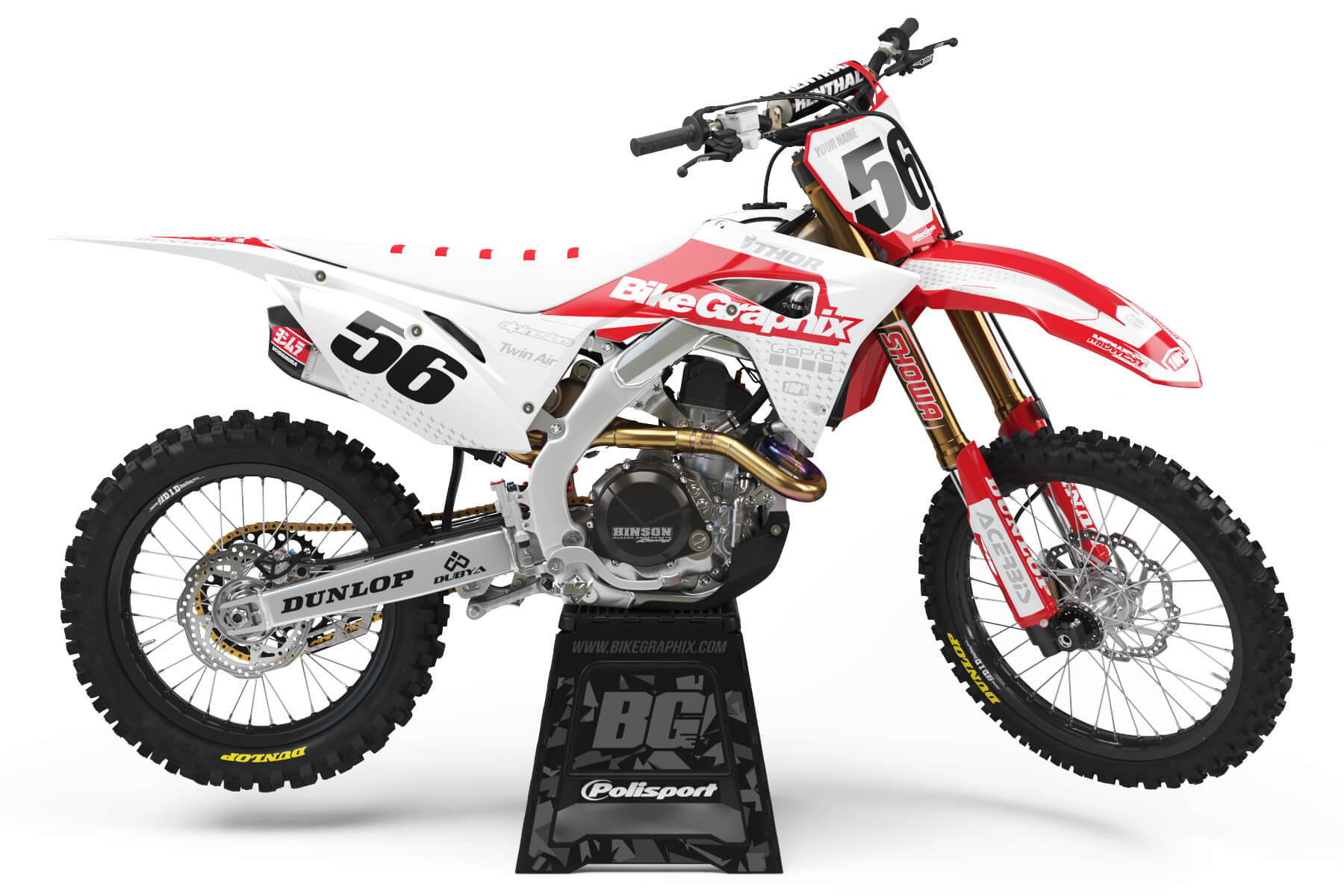 Honda Vantage Semi Custom Motocross Graphics - BikeGraphix