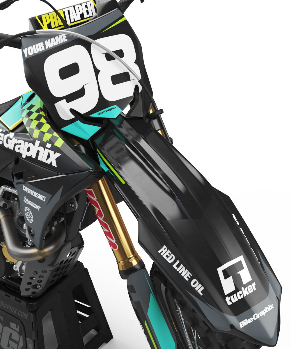 Suzuki Sinister Semi Custom Motocross Graphics - BikeGraphix