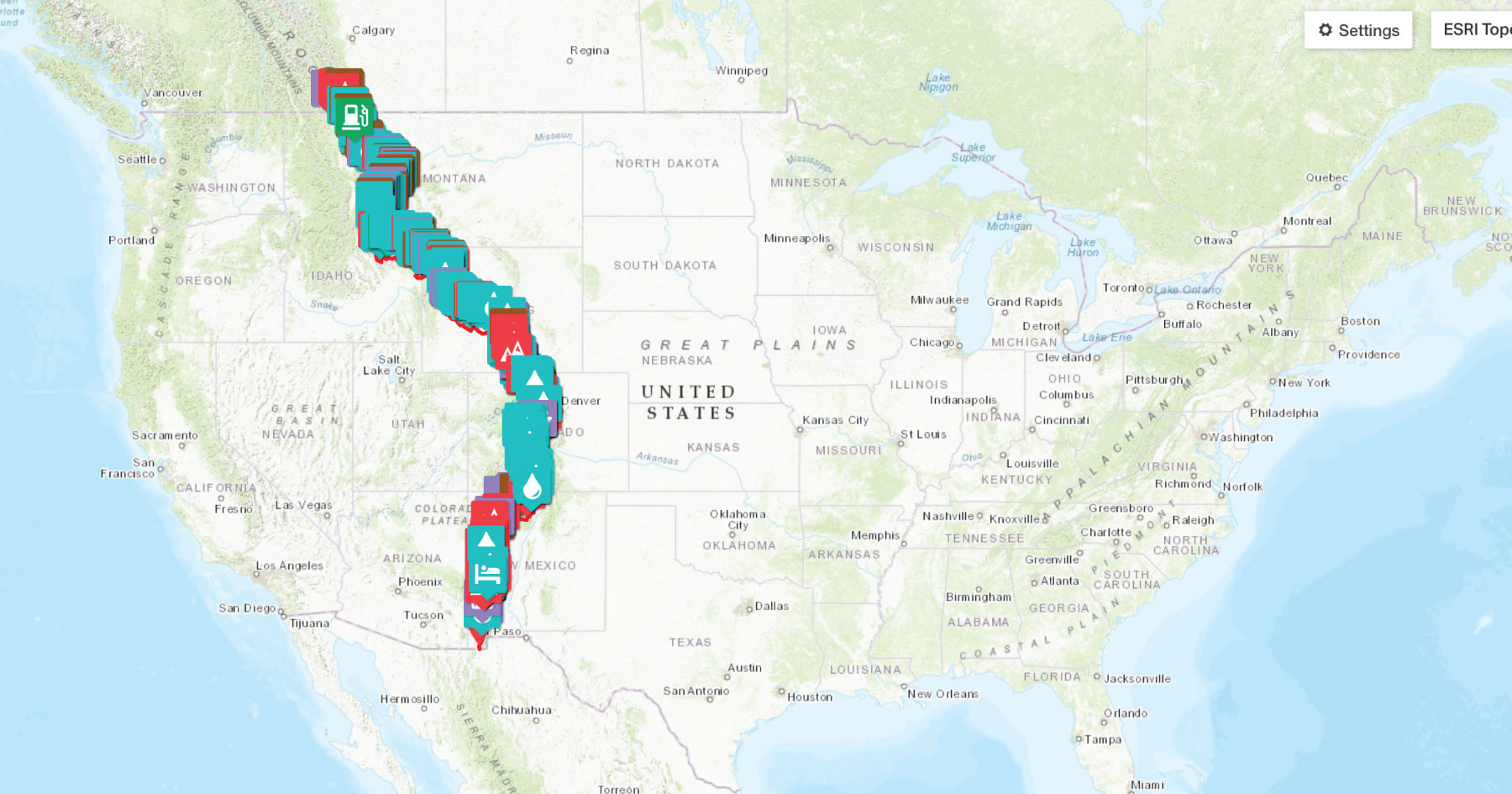 Tour Divide 2026 Com Tour Divide POIs Share 
