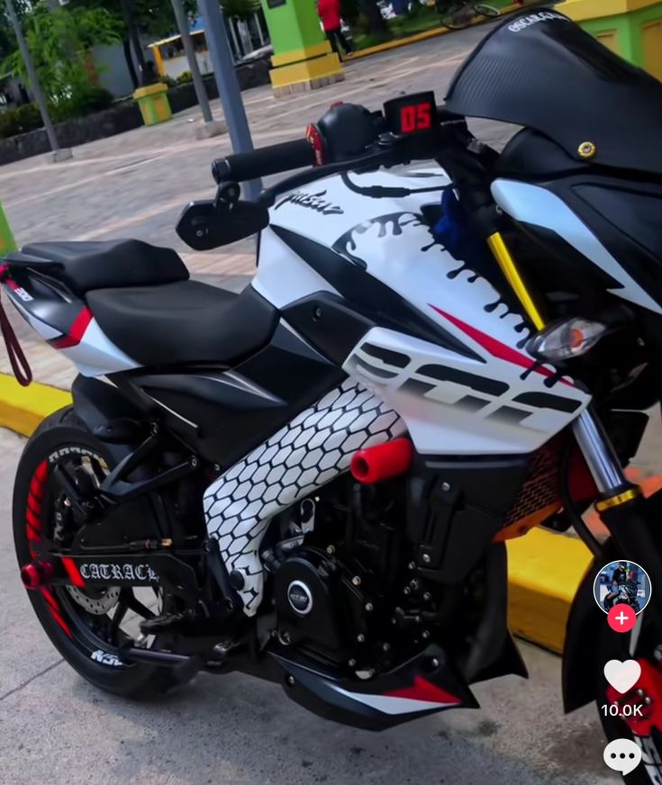 Pulsar ns160 white red classic version decals sticker