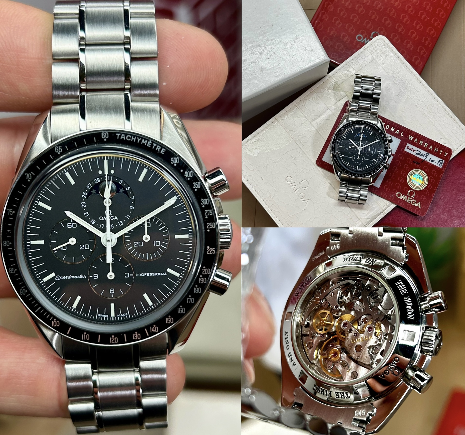 Omega Speedmaster Moonwatch Fasi Luna