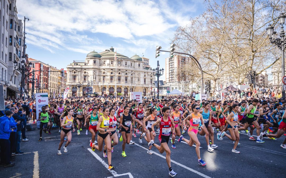 El Ghazouany y Carla Gallardo se imponen en el 10K Bilbao