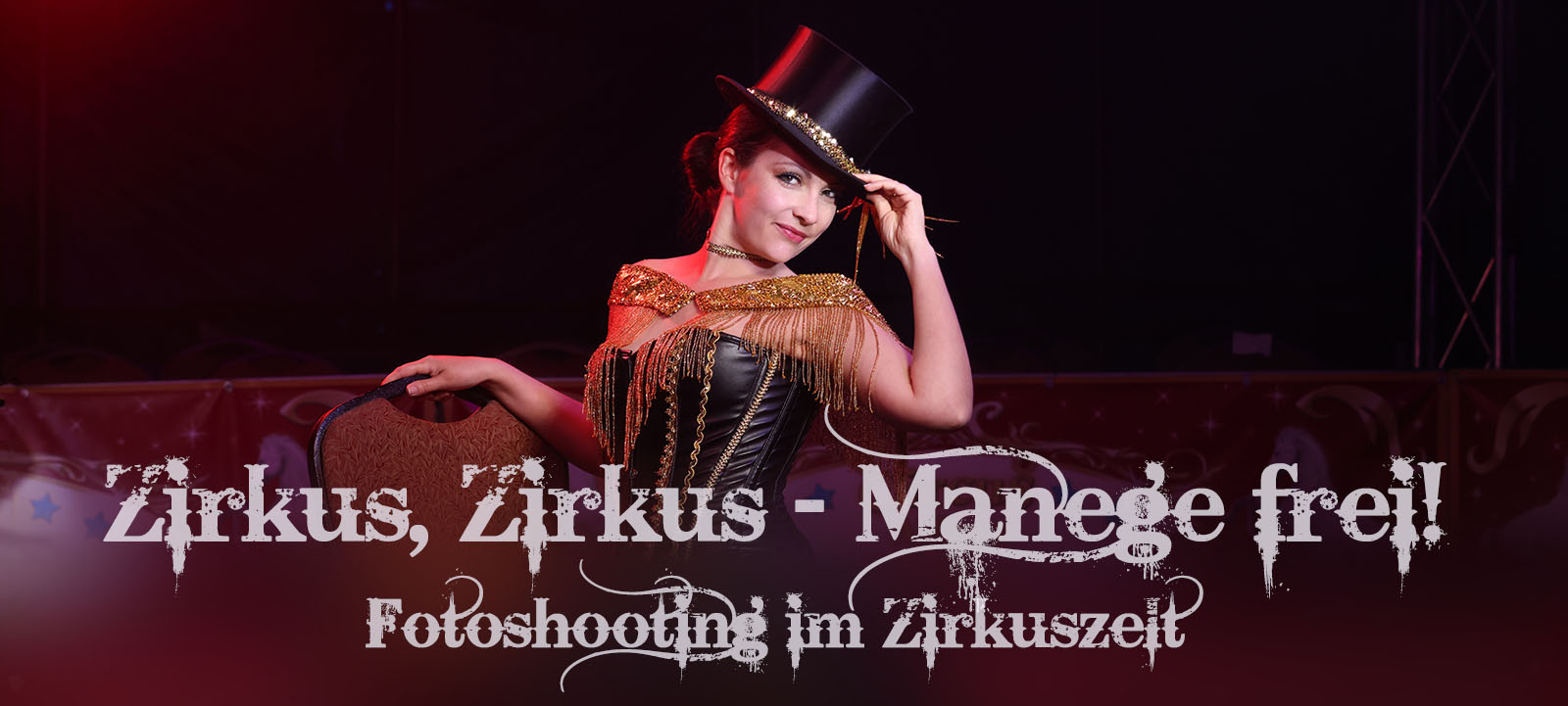 Fotoshooting im Zirkszelt