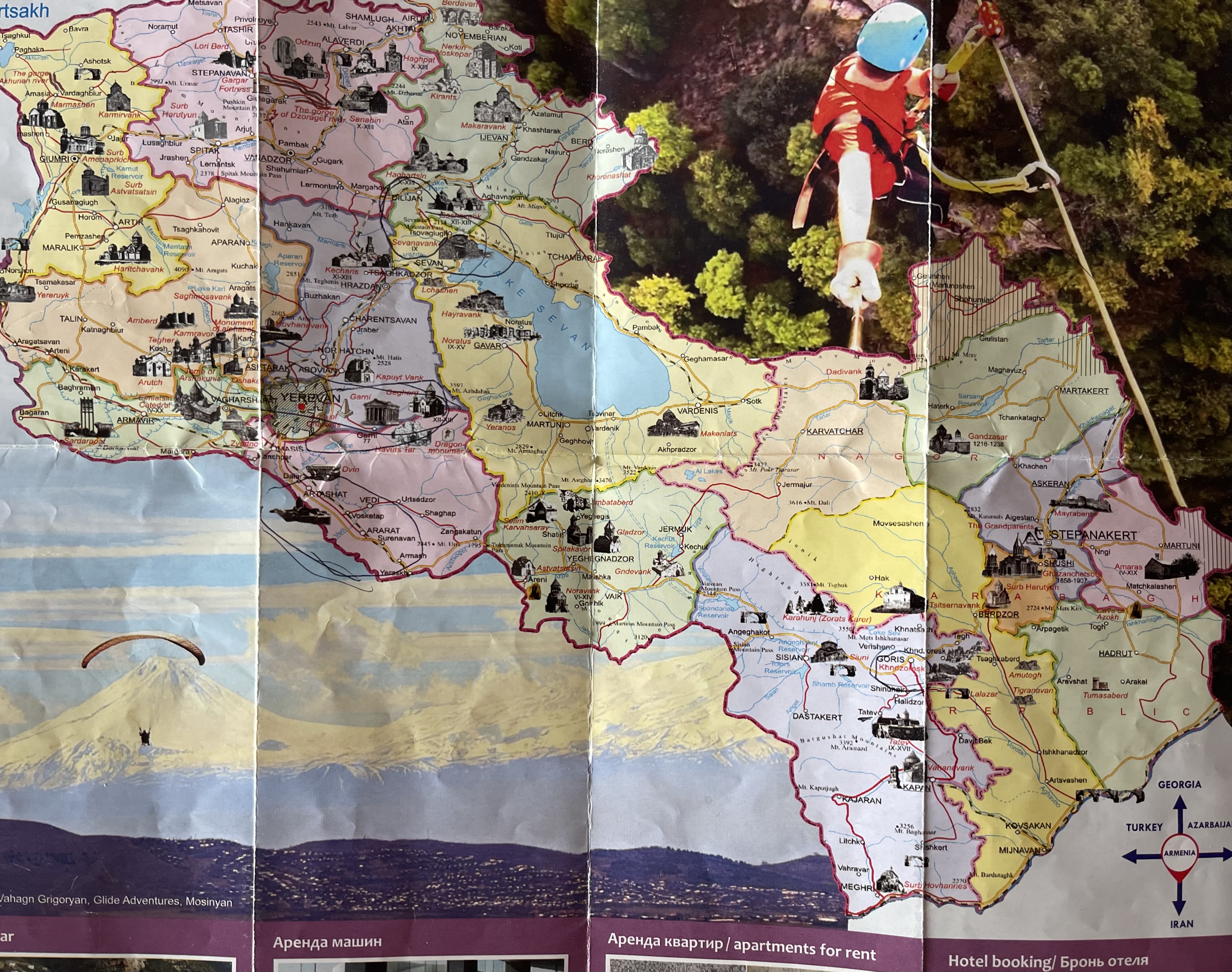 Tourist map we got from the hotel