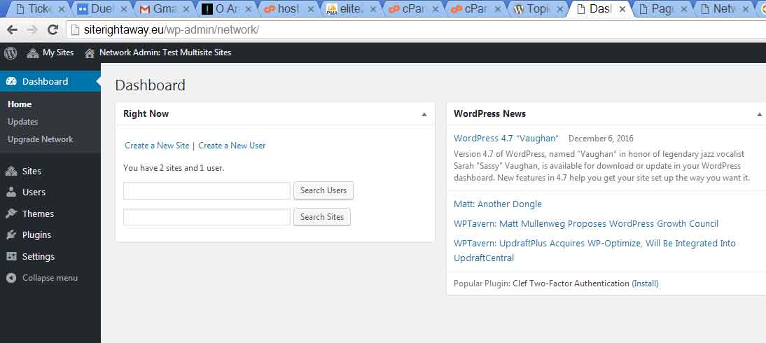test 2 multisite