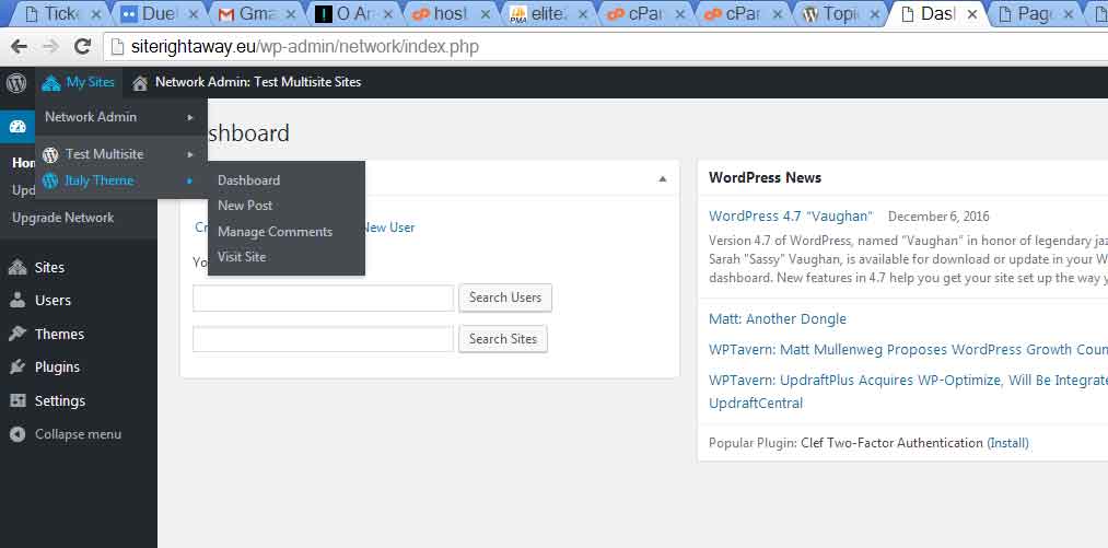 teste multisite