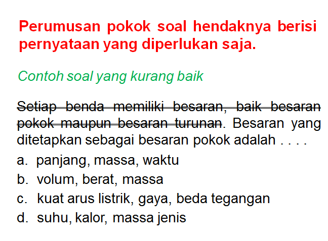 Materi akademik pengembangan kurikulum pai 2013. Membuat Soal Yang Hots