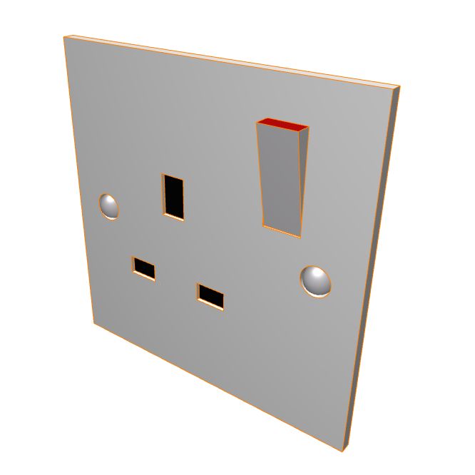Socket Mount Architectural - Minimal Illustration Collection - High Resolution Quality