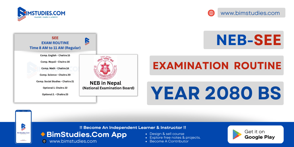 SEE Examination Routine 2080 BS