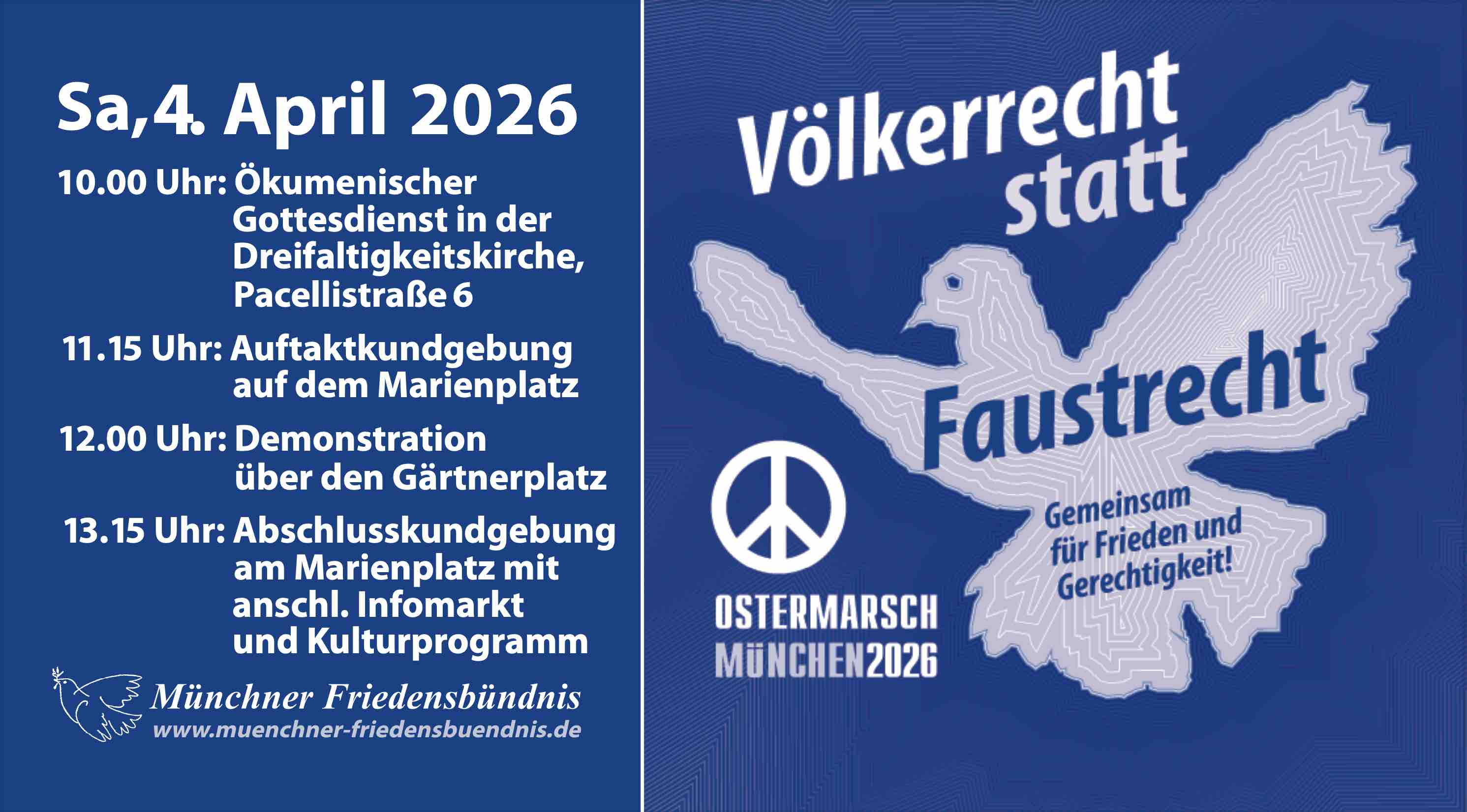 Ostermarsch 2026 – wer mit wem?