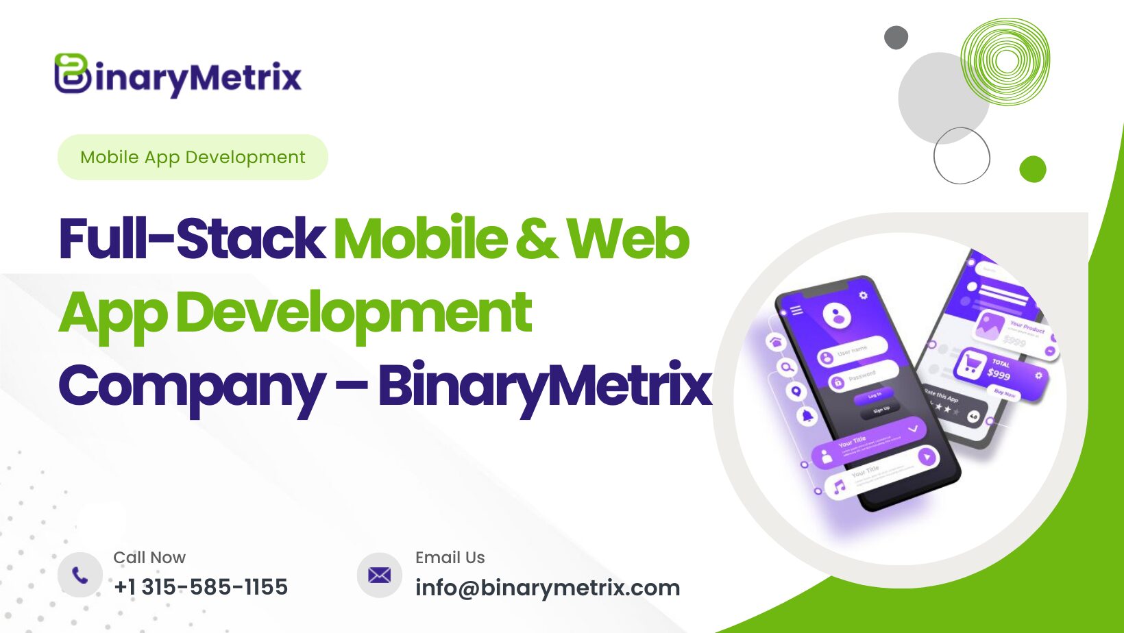 Full-Stack Mobile & Web App Development Company – BinaryMetrix