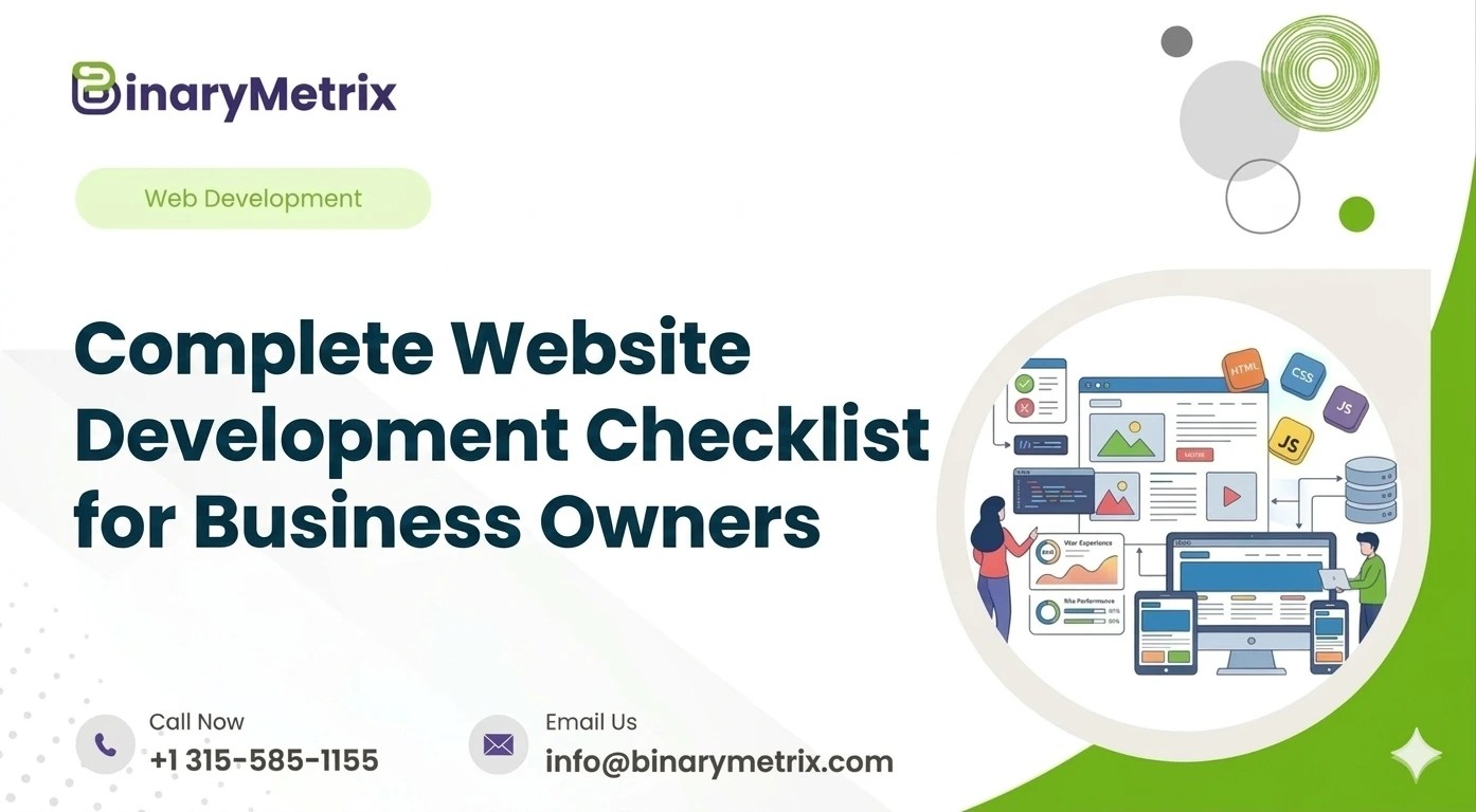 Complete Website Development Checklist for Business Owners - BinaryMetrix