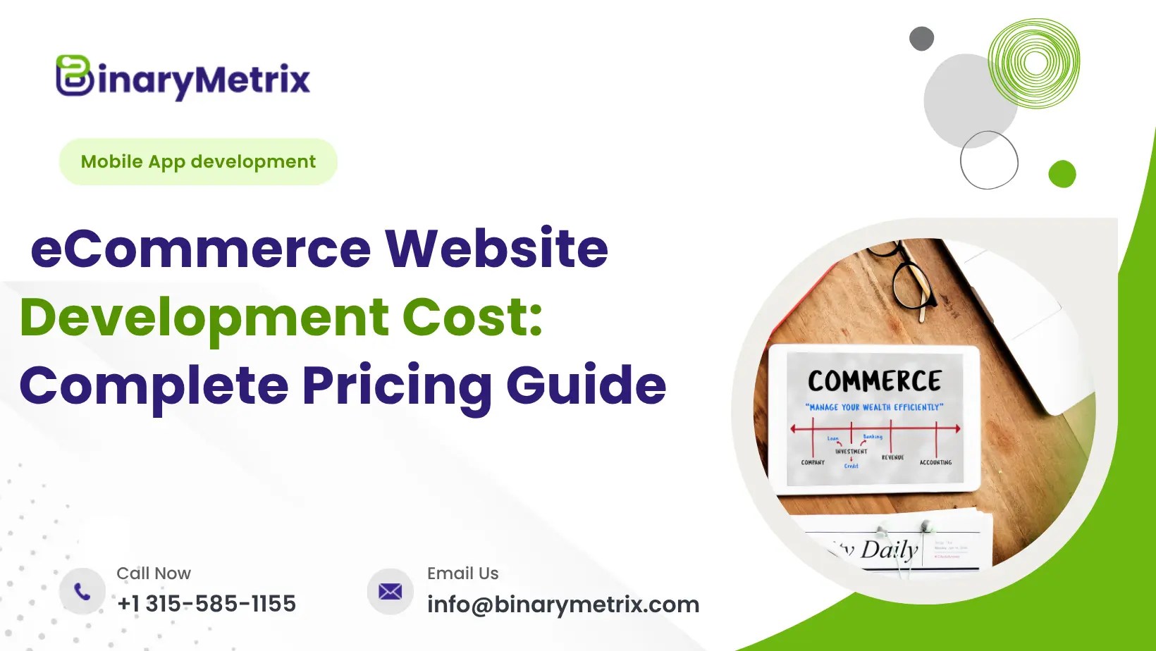 eCommerce Website Development Cost: Complete Pricing Guide (2026) - BinaryMetrix