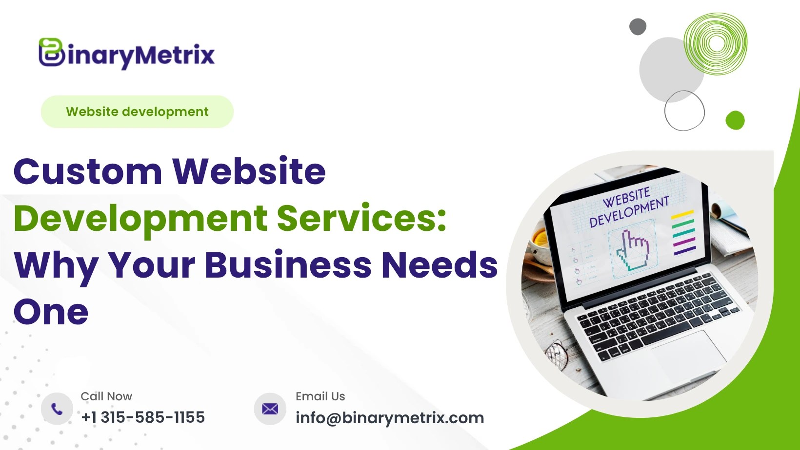 Custom Website Development Services: Why Your Business Needs One - BinaryMetrix
