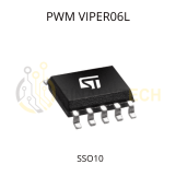 Switching Regulateur controleur PWM STMicroelectronics, VIPER06L SSO10