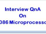 Interview Question Answers On 8086 Microprocessor