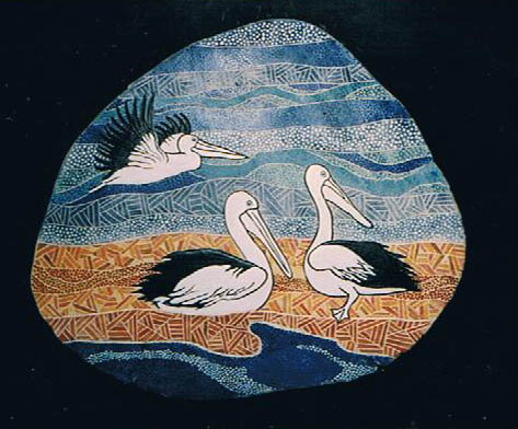 CARVED CLAY ON BOARD