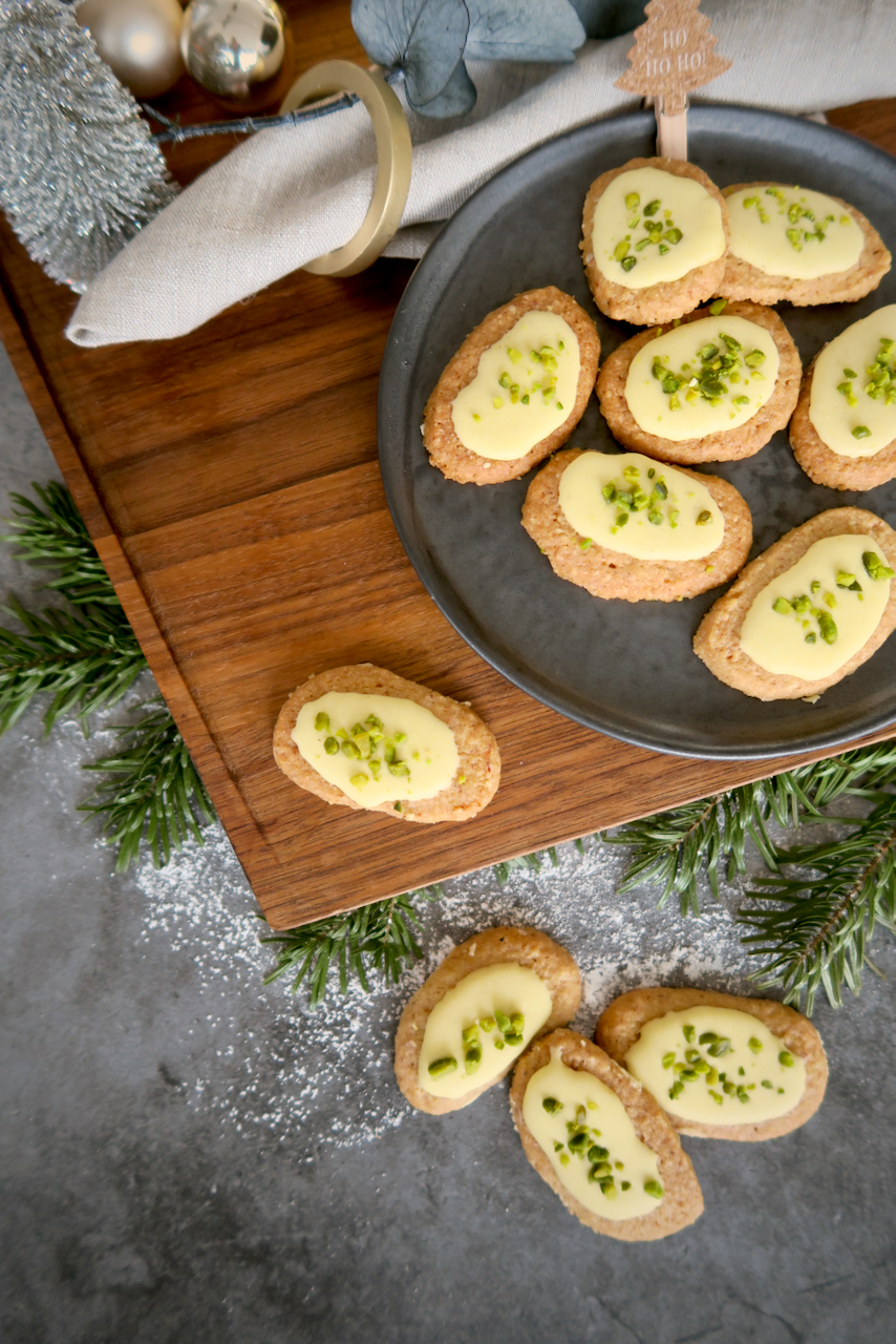 Butterbrot Kekse mit Pistazien
