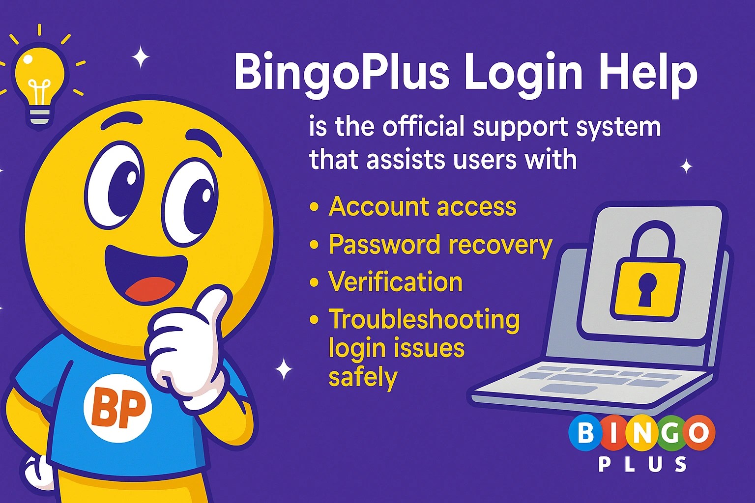 BingoPlus login help