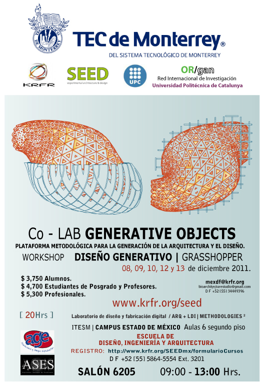 @Grasshopper @Workshop @DigitalFabrication @KRFR @SEED @TECCEM