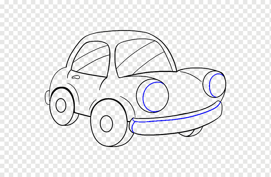 как нарисовать машина десятка