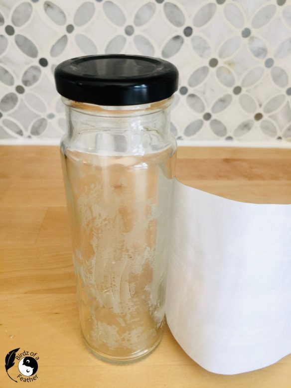 How to Remove Sticky Label from Glass Birdz of a Feather