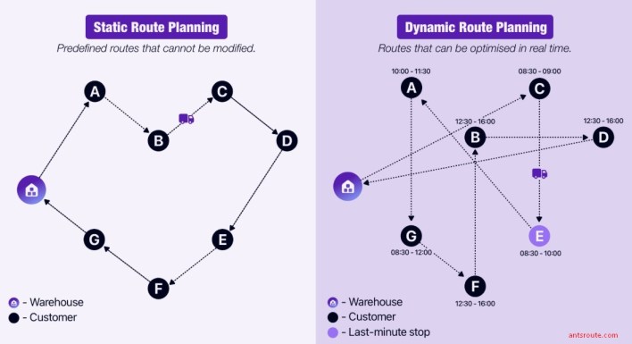 static routing vs dynamic routing