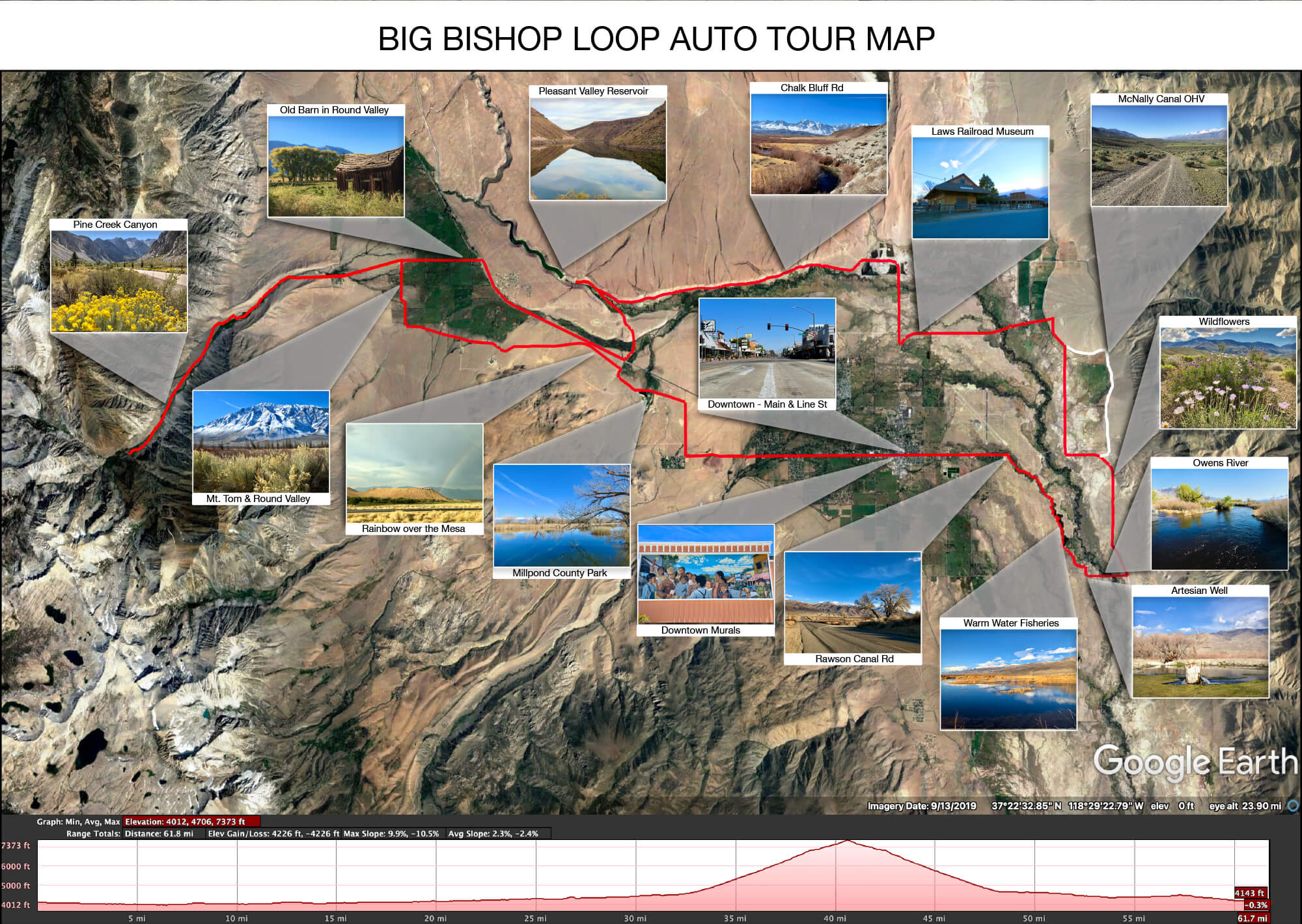 A Few Fun Ways To Celebrate Fishmas Besides Fishing Visit Bishop Big Bishop Loop Auto Tour Map 