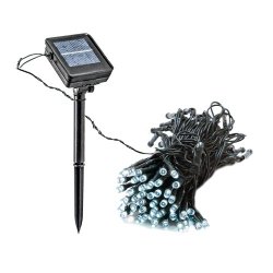 solar lights outdoor christmas led powered string decorations holiday yard depot ft lighting foot stakes power greenlighting pack walmart integrated