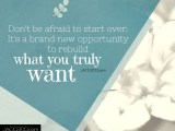 Don T Be Afraid To Start Over Words Can Do
