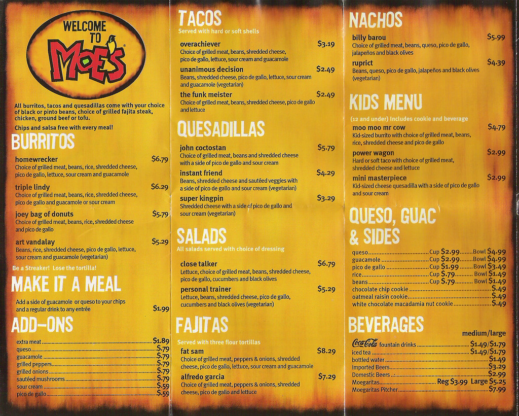 Join the action alerts plus community today! MOES SOUTHWEST GRILL MENU : GRILL MENU - DUNKIN DONUT MENU