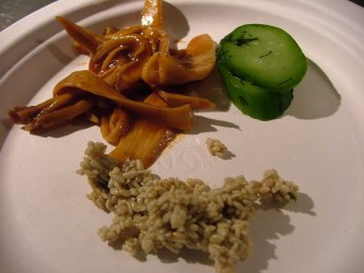 pressure cooker cooking sesame cooked mushrooms pickled