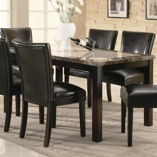 Contemporary Italian Rectangular Marble Dining Table - Premium Sunset Illustration Gallery - High Resolution