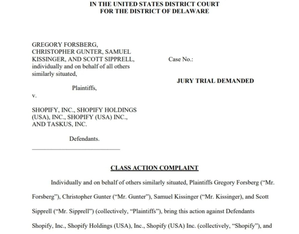 Crypto holder files lawsuit against Shopify for Ledger' data breach 1 Crypto holder files lawsuit against Shopify for Ledger' data breach 1