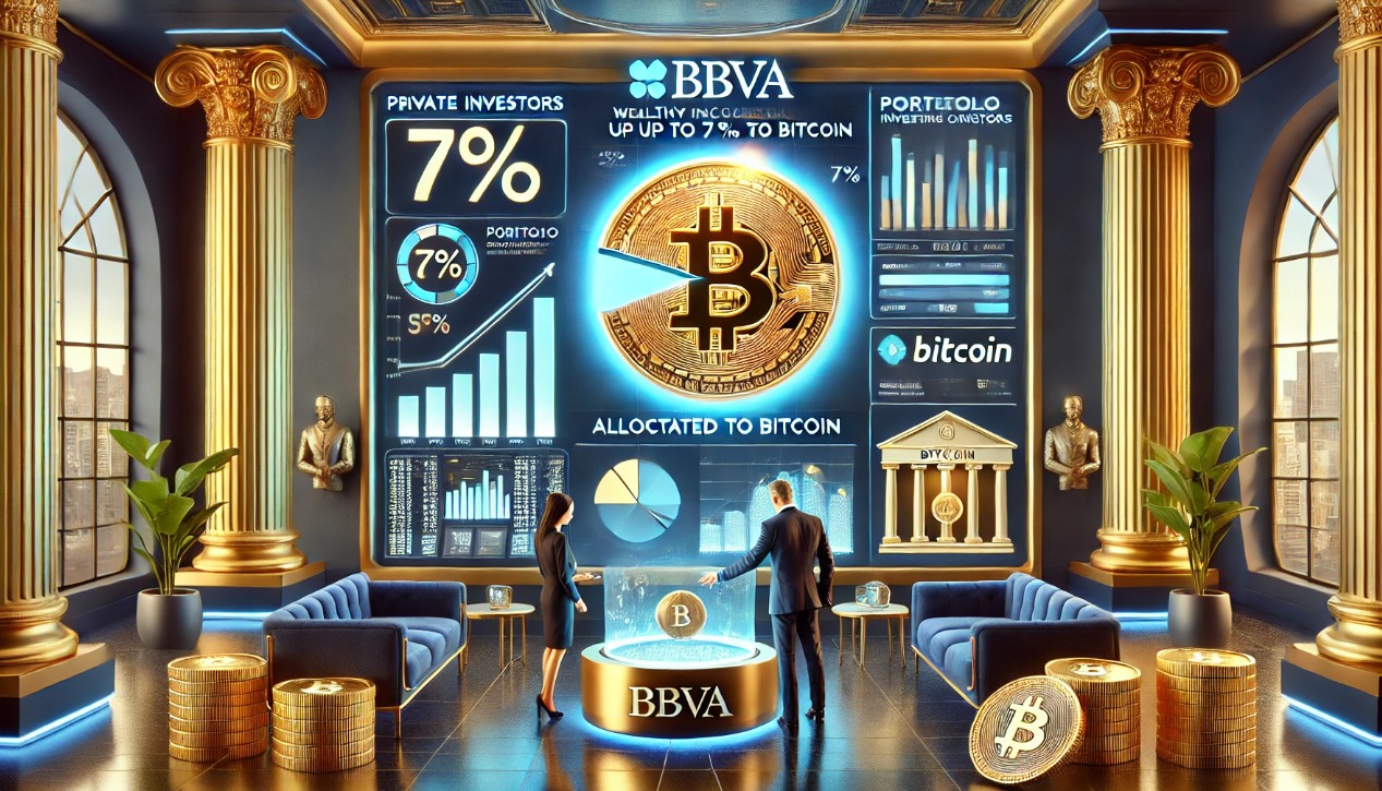 BBVA’s Crypto Call: Wealthy Investors Encouraged To Allocate Up To 7% To Bitcoin BBVA’s Crypto Call: Wealthy Investors Encouraged To Allocate Up To 7% To Bitcoin