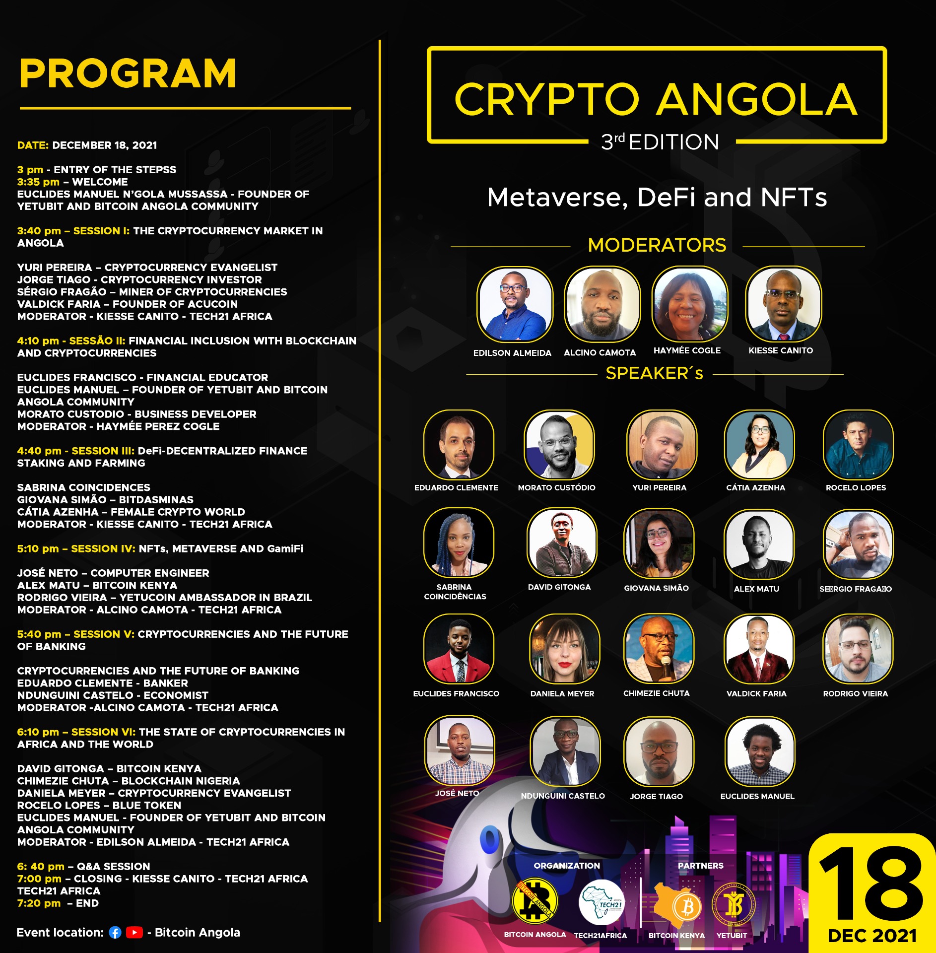 WEBINAR: DECEMBER 18, 2021] Bitcoin Angola Hosting a Crypto Event on  Metaverse, DeFi, and NFTs – BitKE