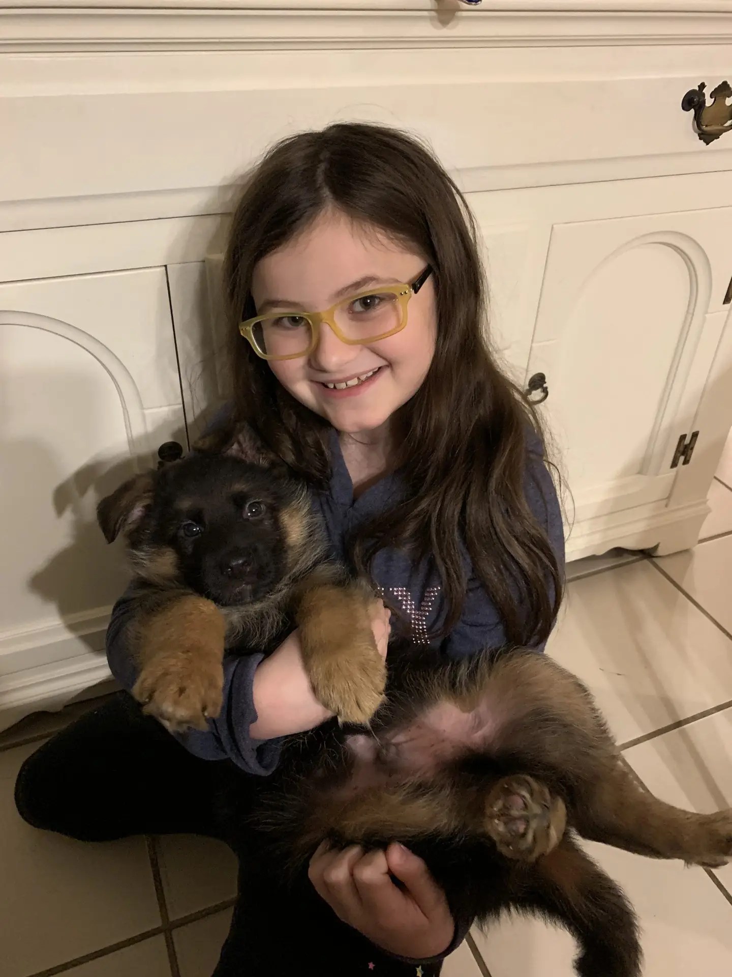 Lauren White Holding Puppy