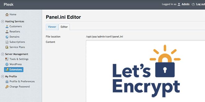 Plesk 12 Letsencrypt How To Setup Common Issues - Perfect Gradient Image - HD