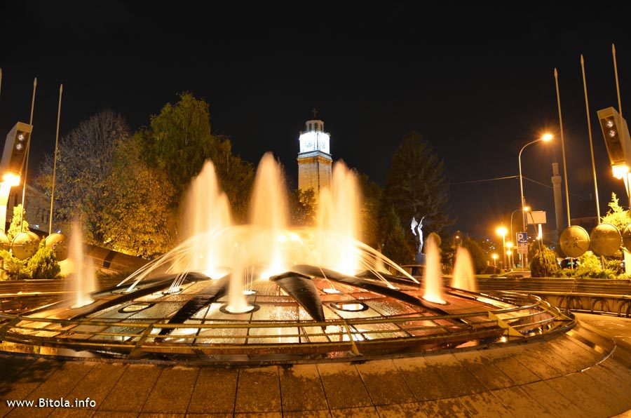 clock tower and fountain bitola