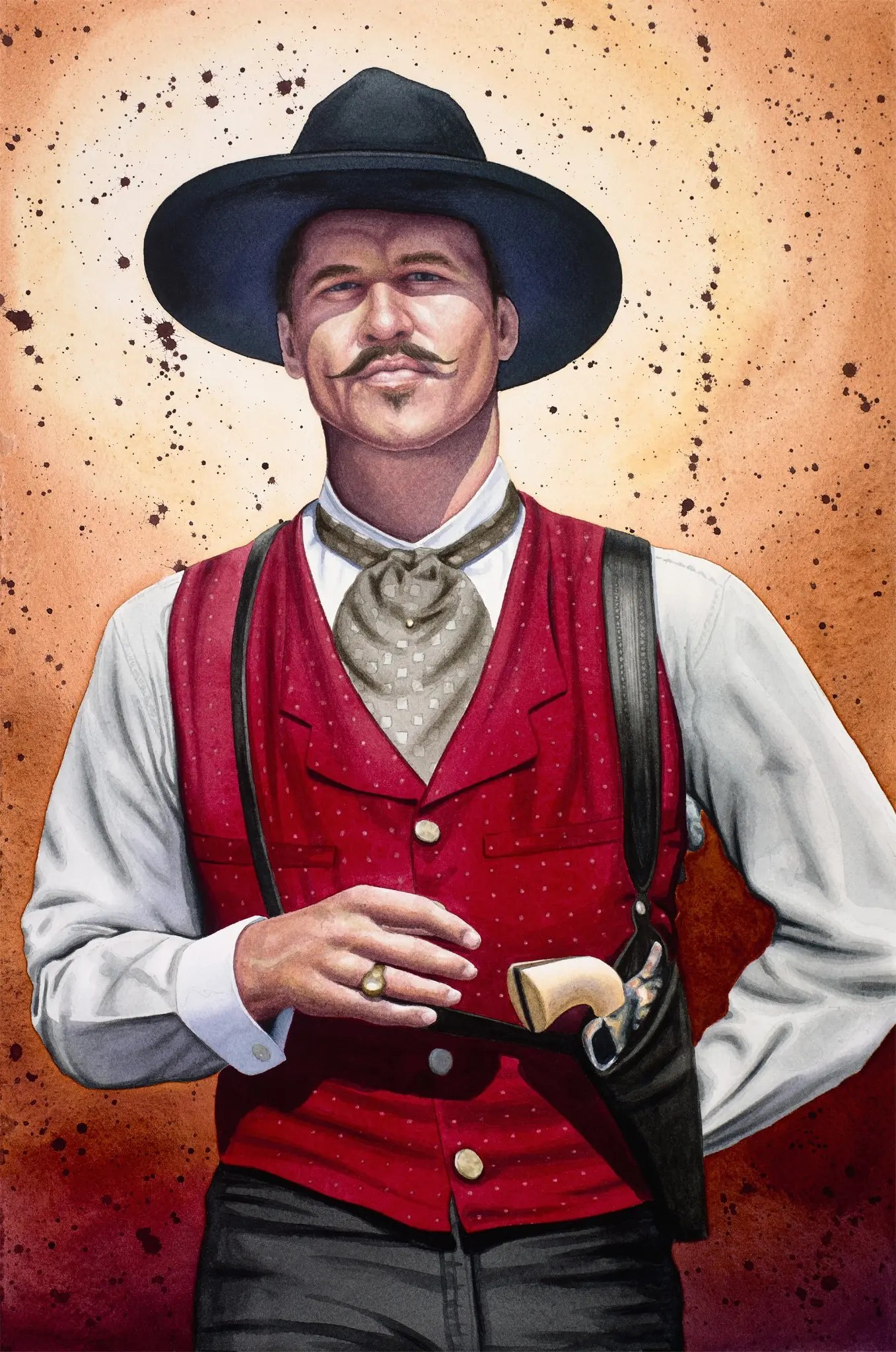 I'm Your Huckleberry - Moises Biton Watercolors