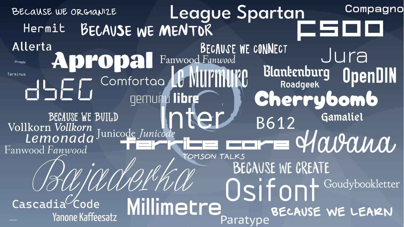 Great Fonts In Debian 10 Or Later Bits From Debian