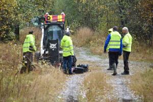 The team around the bobcat
