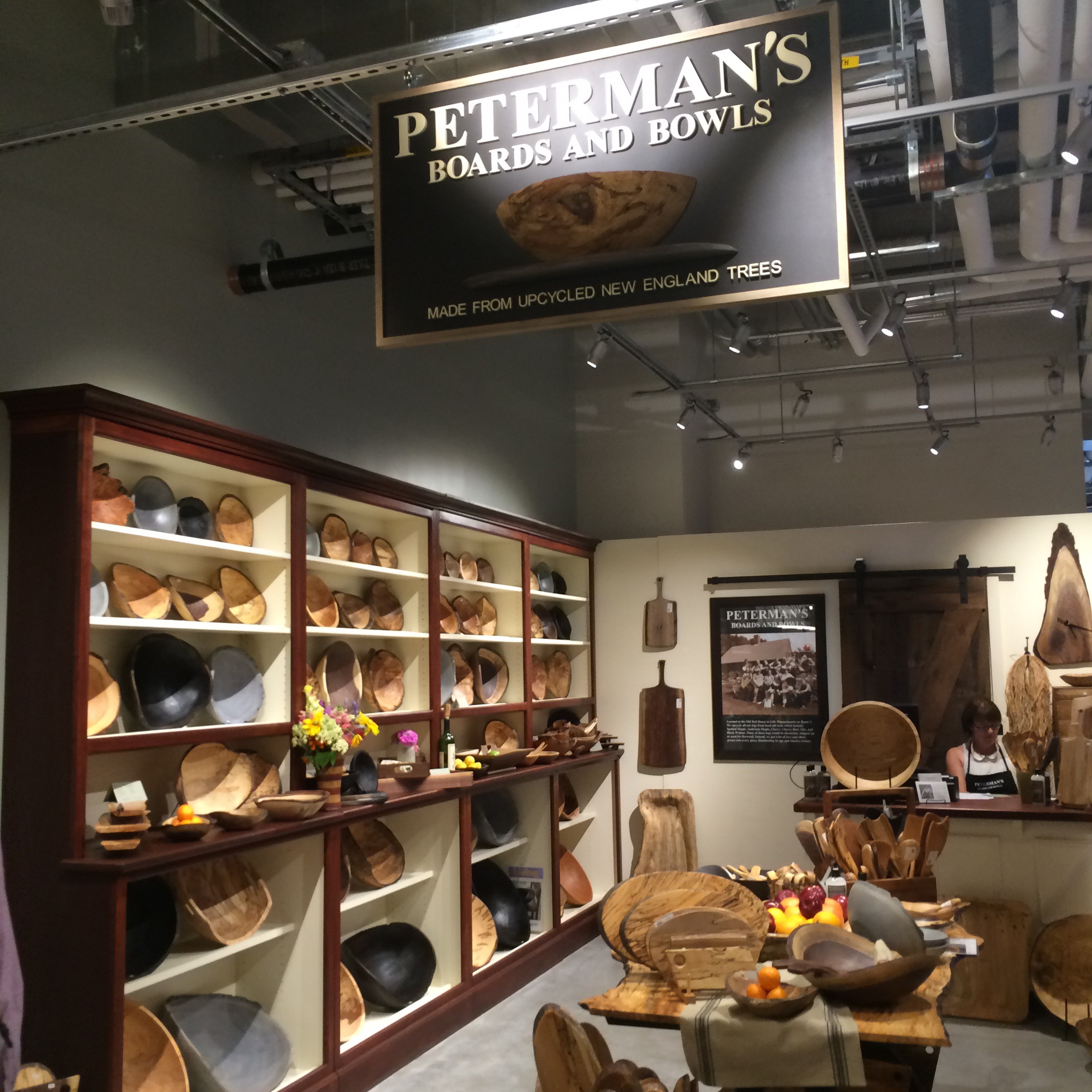 Non-food items were also available such as these wood products