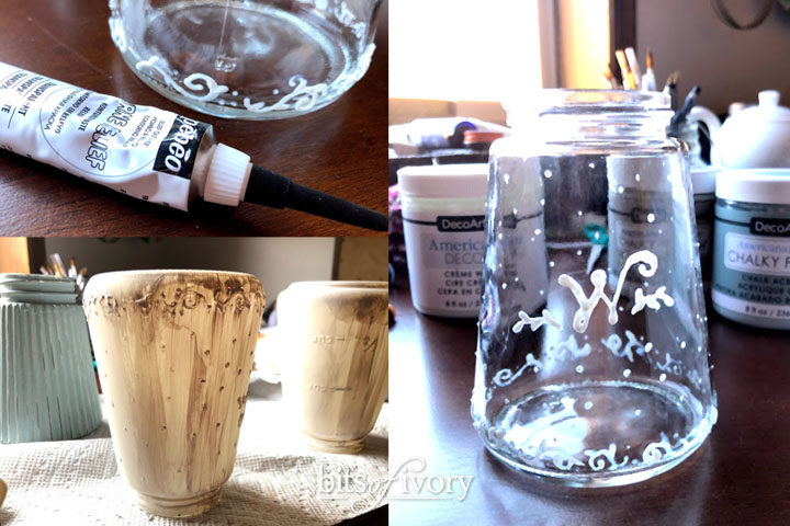 How to make ordinary glass jars beautiful with chalk paint