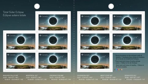 Total Solar Eclipse booklet of stamps