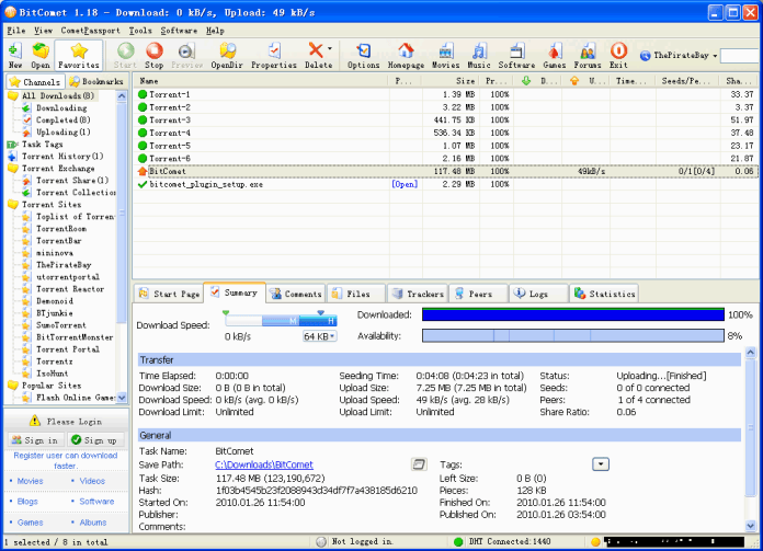 BitComet Torrent Client